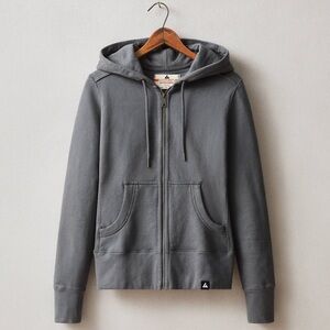 American Giant Gray Zip Up Hoodie Jacket